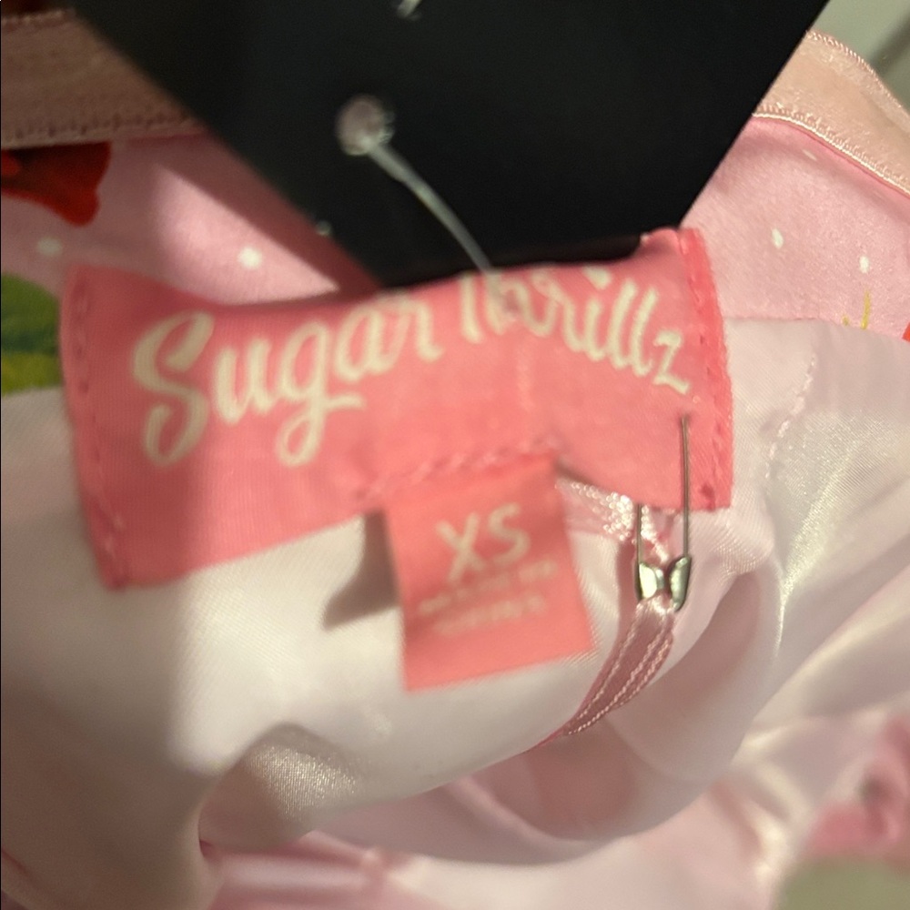 Sugar Thrillz Holding Court Corset Dress Pink size xs - Picture 6 of 6